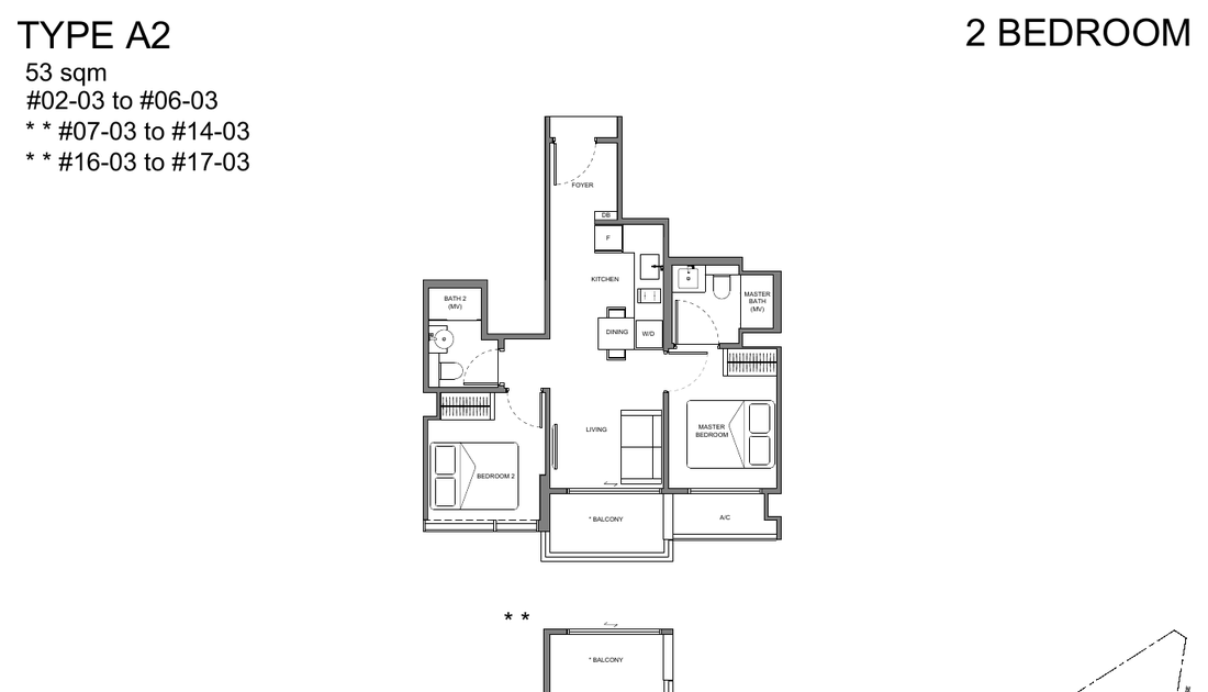 2-Bedroom, Type A2