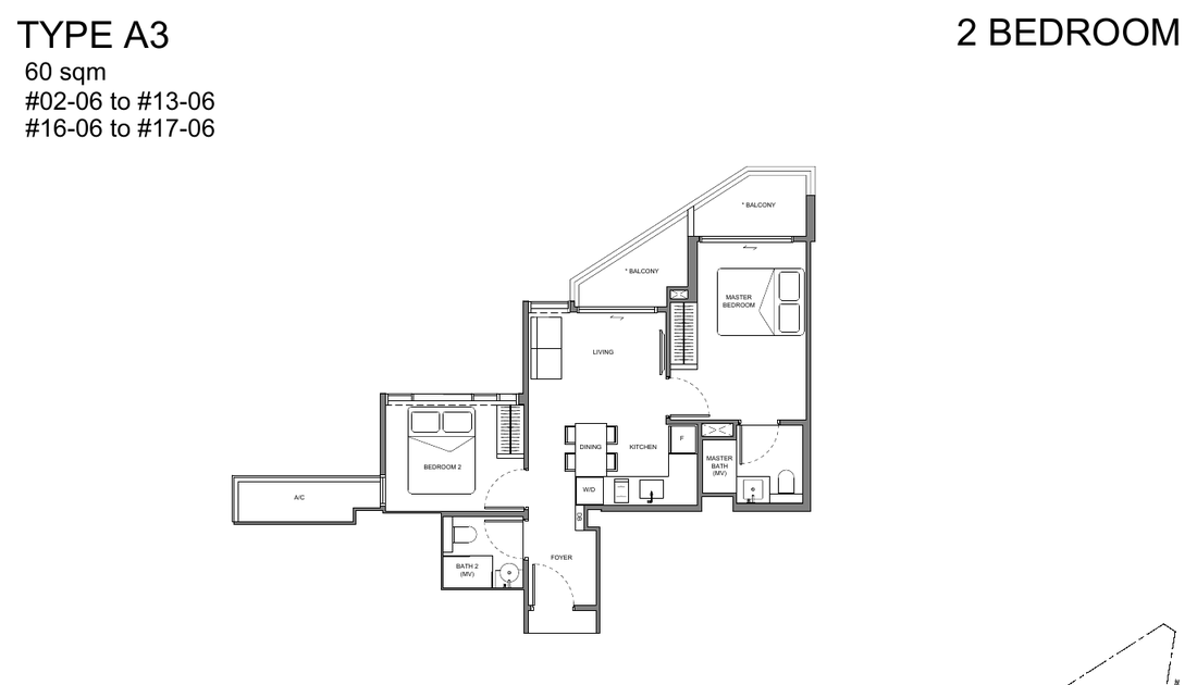 2-Bedroom, Type A3