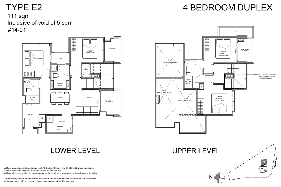 4-Bedroom Duplex, Type E2